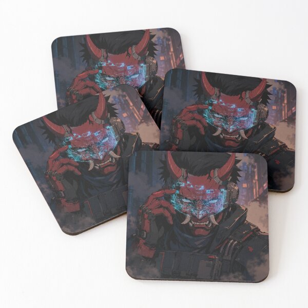 Item preview, Cyberpunk Oni Holographic Warrior designed and sold by bapupa.