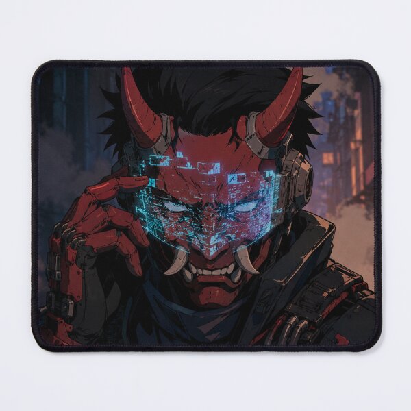 Item preview, Cyberpunk Oni Holographic Warrior designed and sold by bapupa.