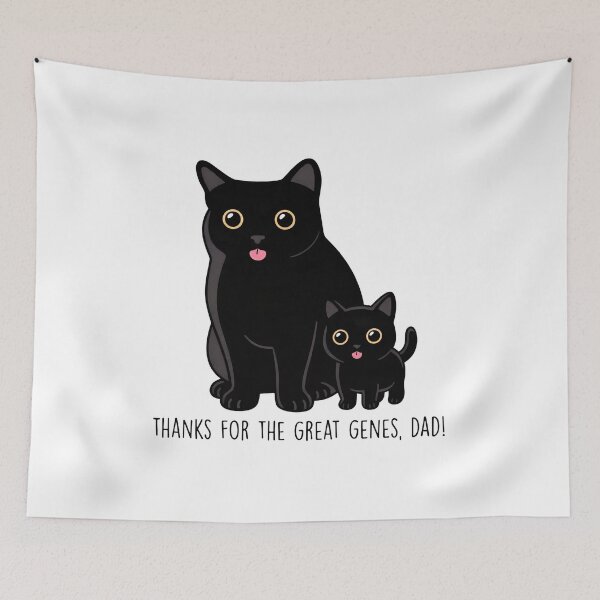 Item preview, Great Genes Dad Cat Kitten Funny Illustration designed and sold by OlyvieArt.