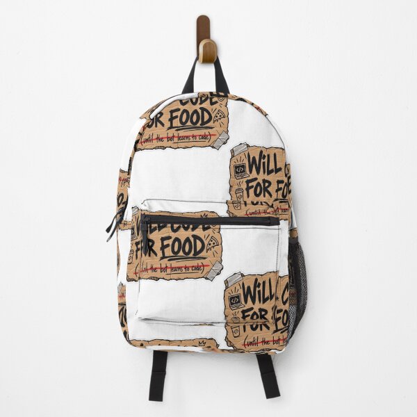 Item preview, Will Code for Food Programmer Humor designed and sold by JMDG Studio.