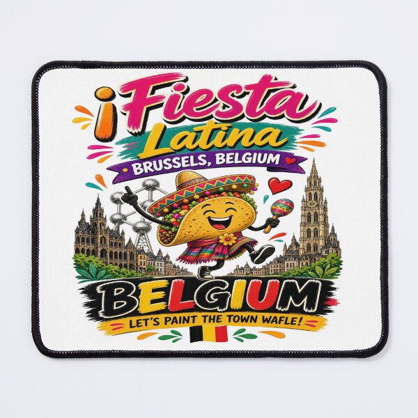 Item preview, Fiesta Latina Brussels Belgium – Colorful Latin Festival Taco Travel Design designed and sold by Sushikidsntoddlers.