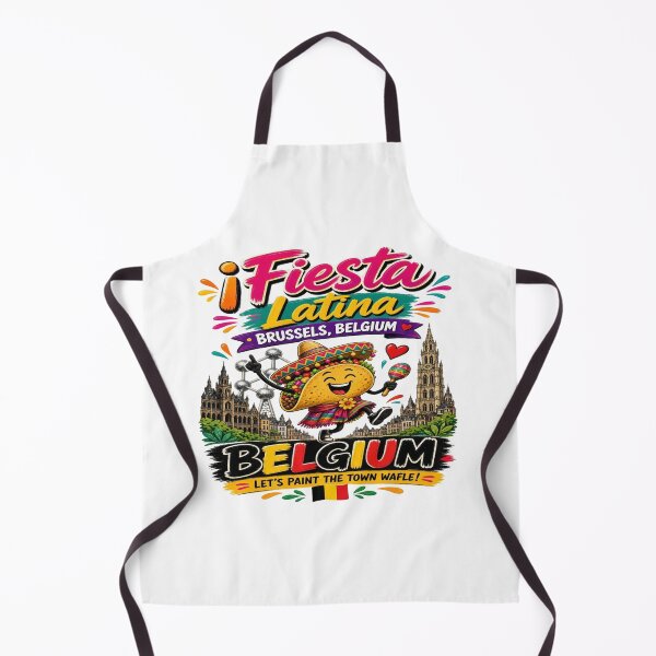 Item preview, Fiesta Latina Brussels Belgium – Colorful Latin Festival Taco Travel Design designed and sold by Sushikidsntoddlers.