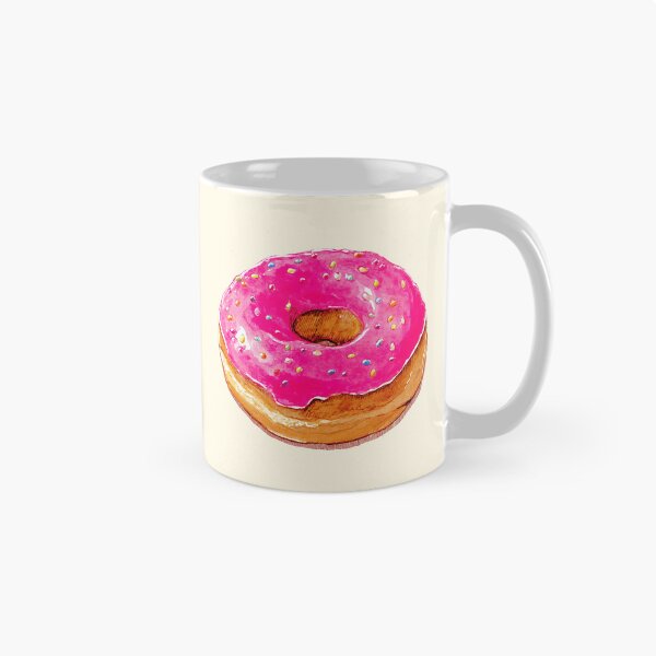 Item preview, Cute Pink Sprinkle Donut Illustration designed and sold by jianina-alondra.