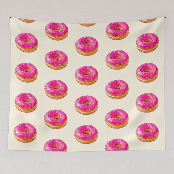 Item preview, Cute Pink Sprinkle Donut Illustration designed and sold by jianina-alondra.