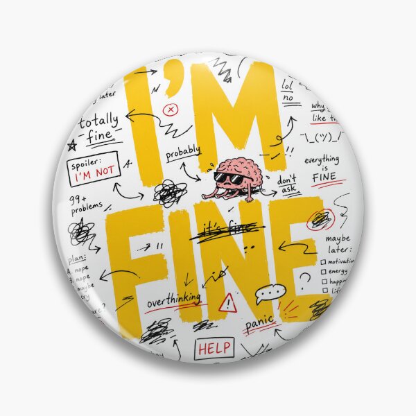 Item preview, I'm Fine School Meme | Back to School Student Humor designed and sold by MonkiFlipp.