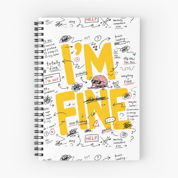 Item preview, I'm Fine School Meme | Back to School Student Humor designed and sold by MonkiFlipp.