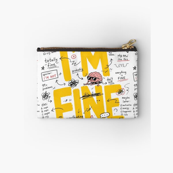 Item preview, I'm Fine School Meme | Back to School Student Humor designed and sold by MonkiFlipp.