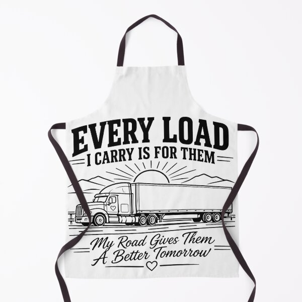 Item preview, Every Load I Carry Is For Them - Proud Trucker Dad & Family Semi Truck T-Shirt Design designed and sold by Haque Desigens.