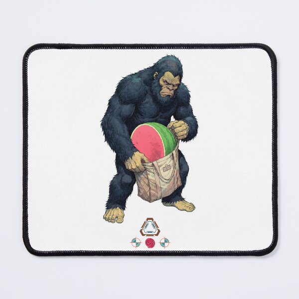 Item preview, Bigfoot's Farmer's Market Haul - Sasquatch with Giant Watermelon designed and sold by Whimsy Trail Co.