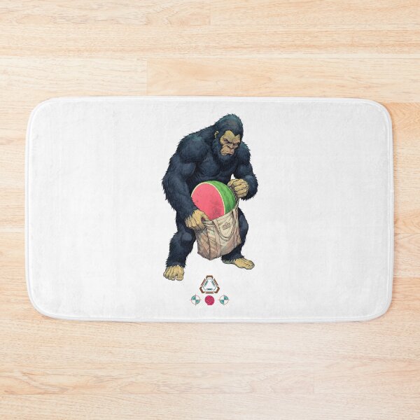 Item preview, Bigfoot's Farmer's Market Haul - Sasquatch with Giant Watermelon designed and sold by Whimsy Trail Co.