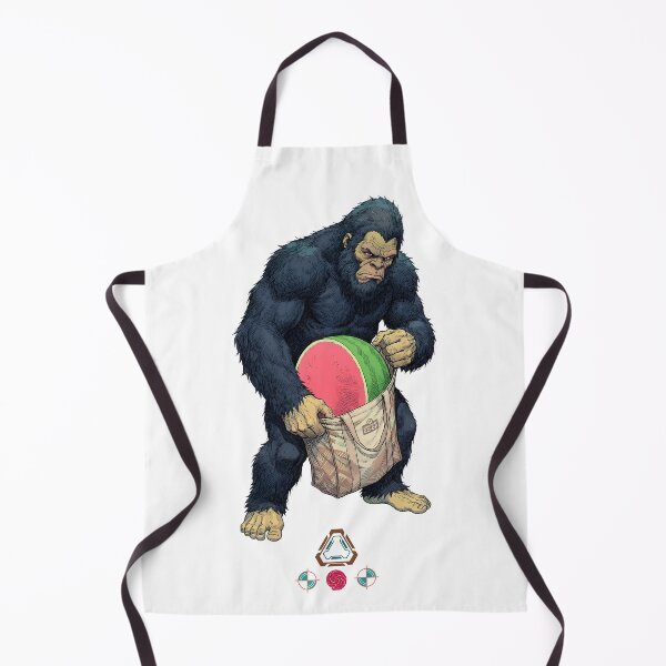 Item preview, Bigfoot's Farmer's Market Haul - Sasquatch with Giant Watermelon designed and sold by Whimsy Trail Co.