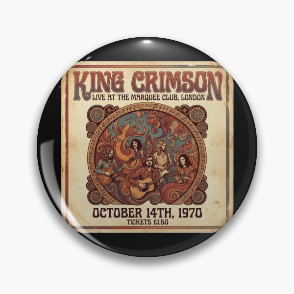 Item preview, King Crimson Vintage designed and sold by mirandacruzArt.