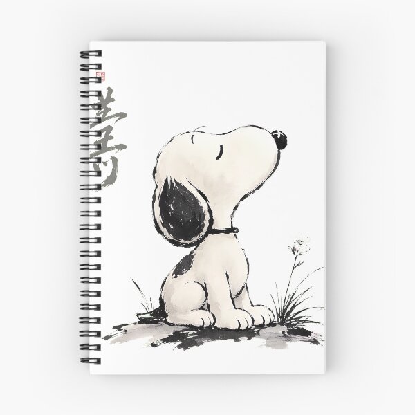 Item preview, Snoopy Sumi-E designed and sold by FlutterDtealArt.