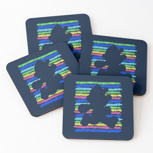 Item preview, Rainbow Lines Running Silhouette Art designed and sold by arvinguarda.