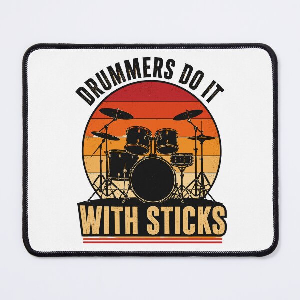 Item preview, Drummers Do It With Sticks | Funny Retro Drum Kit | Sassy Drummer designed and sold by ZIGLWORKS.