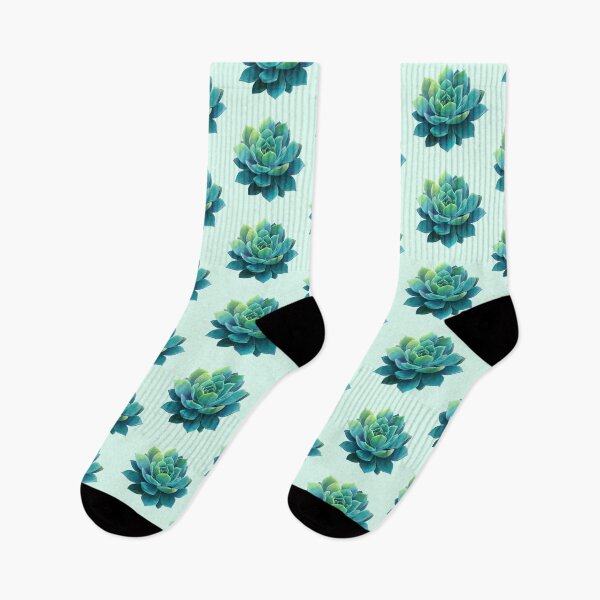 Item preview, Teal Green Succulent Botanical Illustration designed and sold by jianina-alondra.