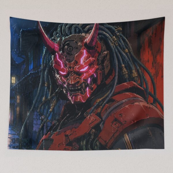 Item preview, Cyberpunk Oni Neon Juggernaut designed and sold by bapupa.