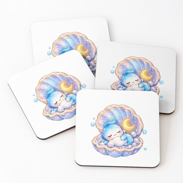 Item preview, Sleepy Ocean Baby in Magical Seashell – Cute Dreamy Ocean Art designed and sold by Dreamy Ocean Art.