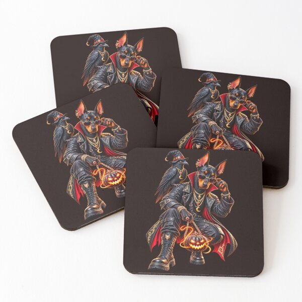 Item preview, Gothic Doberman Vampire & Raven Halloween Backpack designed and sold by CSterling11.