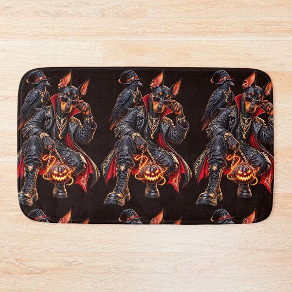 Item preview, Gothic Doberman Vampire with Raven Halloween Art designed and sold by CSterling11.