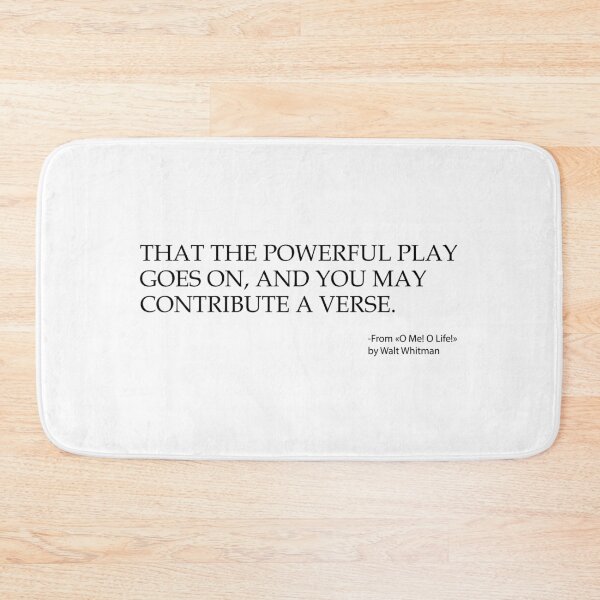 Item preview, Dead Poets Society. A Quote from "O Me! O Life!" by Walt Whitman. designed and sold by CoCoArt-Ua.