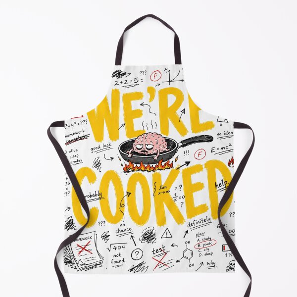 Item preview, We're Cooked School Meme | Back to School Student Humor designed and sold by MonkiFlipp.