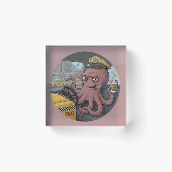 Item preview, Kraken in Retirement – Taxi Mode designed and sold by design-rebell.