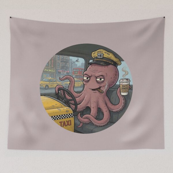 Item preview, Kraken in Retirement – Taxi Mode designed and sold by design-rebell.