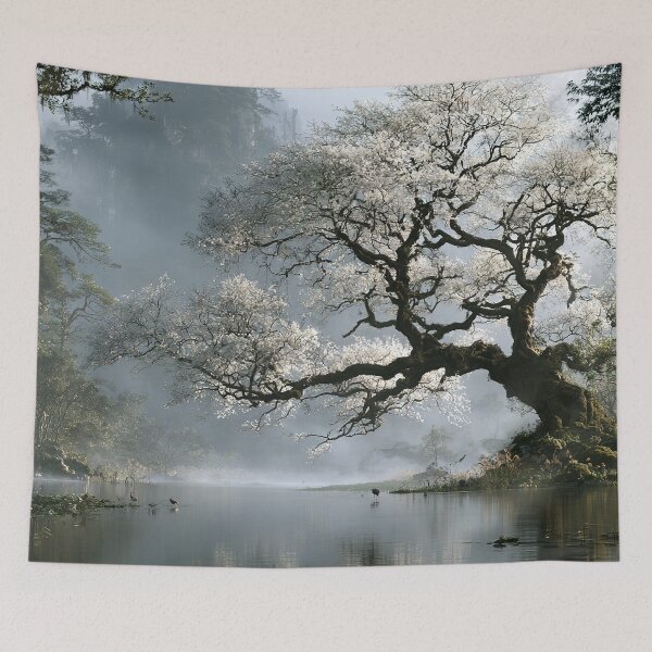 Item preview, Whispering Bloom Over Misty Waters designed and sold by Venon28.