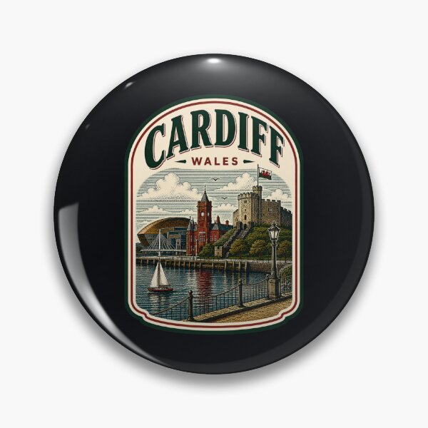 Item preview, Cardiff - Wales designed and sold by GoodOldVintage.