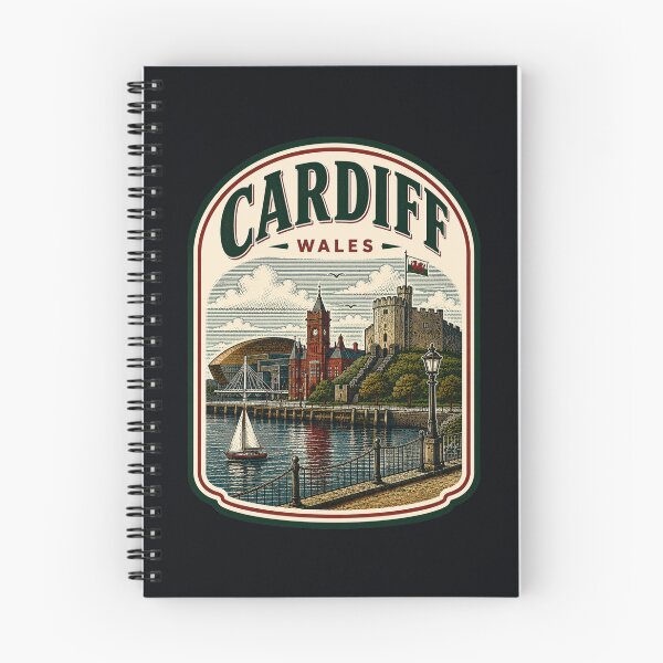 Item preview, Cardiff - Wales designed and sold by GoodOldVintage.
