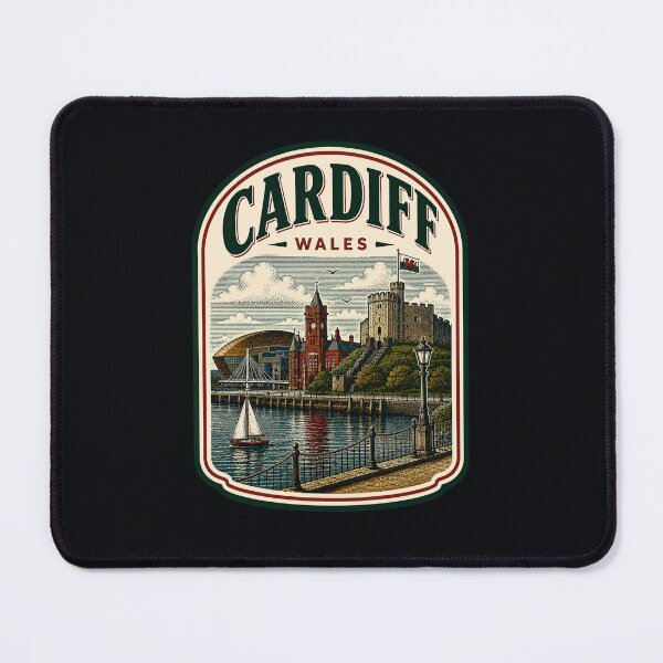Item preview, Cardiff - Wales designed and sold by GoodOldVintage.