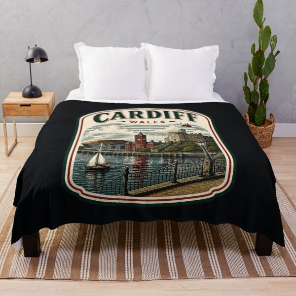 Aperçu de l'œuvre Cardiff - Pays de Galles créée et vendue par GoodOldVintage.