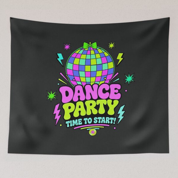 Item preview, Neon Dance Party – Retro Disco Vibes designed and sold by Aimetoi.