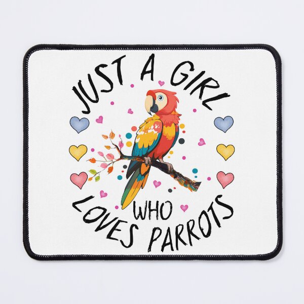Item preview, Just a Girl Who Loves Parrots designed and sold by MoSaid.