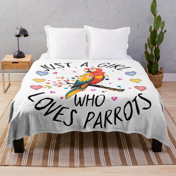 Item preview, Just a Girl Who Loves Parrots designed and sold by MoSaid.