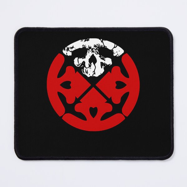 Item preview, Red Circular Emblem Skull Top Crossbones Motif designed and sold by mafia2020.
