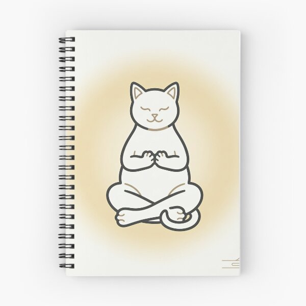 Item preview, Meditation Zen Cat Minimalist Line Art designed and sold by DIUMERI.