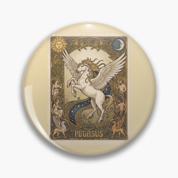 Item preview, Pegasus , playing card,  Art Nouveaux designed and sold by CornershopTee.