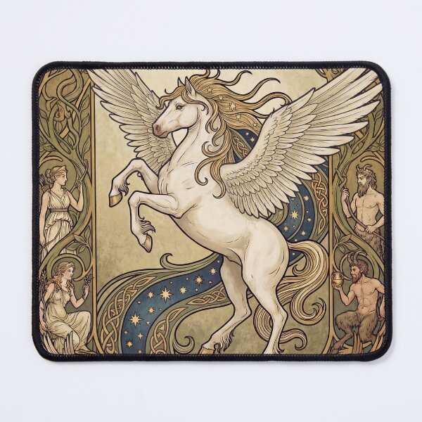 Item preview, Pegasus , playing card, Art Nouveaux designed and sold by CornershopTee.