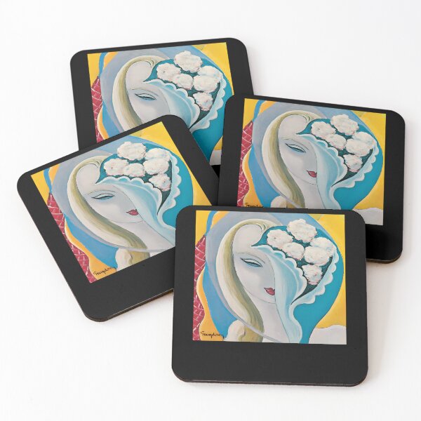 Item preview, Abstract Surreal Face Art with Blue Waves and Clouds designed and sold by wasirai302.