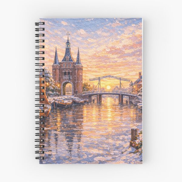 Item preview, Sloten in the Netherlands painting – a winter scene in this beautiful European village. designed and sold by GalleryKauffeld.