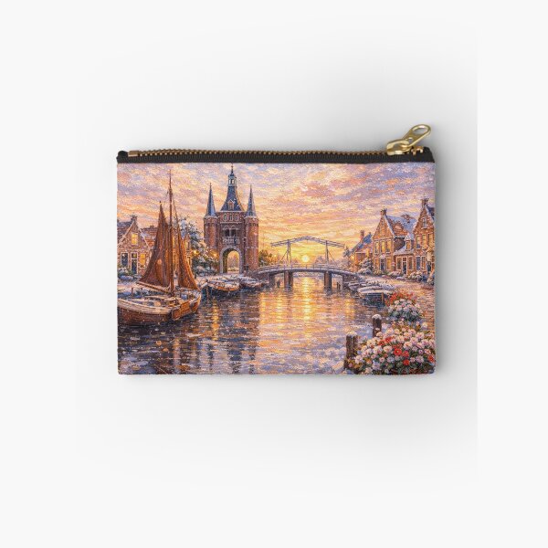 Item preview, Sloten in the Netherlands painting – a winter scene in this beautiful European village. designed and sold by GalleryKauffeld.