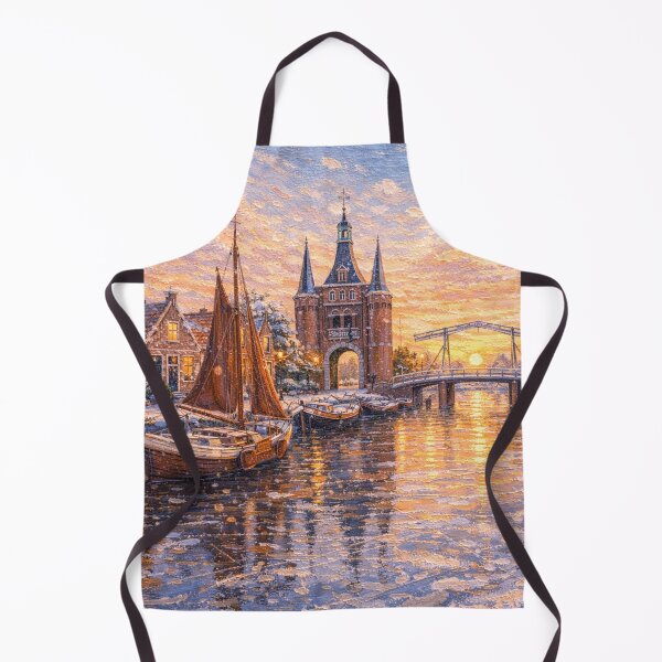 Item preview, Sloten in the Netherlands painting – a winter scene in this beautiful European village. designed and sold by GalleryKauffeld.