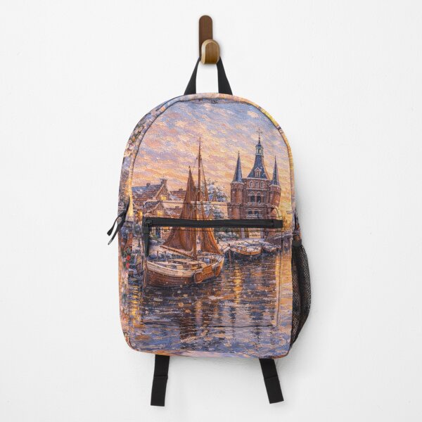 Item preview, Sloten in the Netherlands painting – a winter scene in this beautiful European village. designed and sold by GalleryKauffeld.