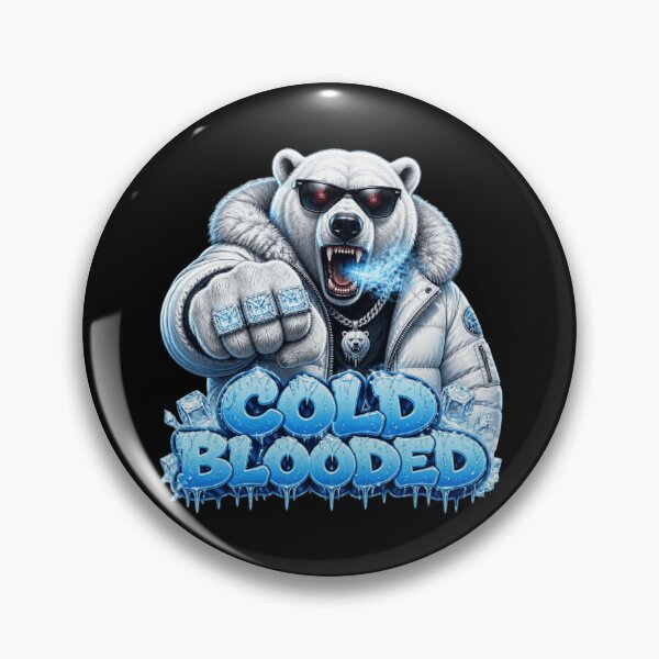Item preview, Cold Blooded Polar Bear Gangster designed and sold by WearTheVibe Store.