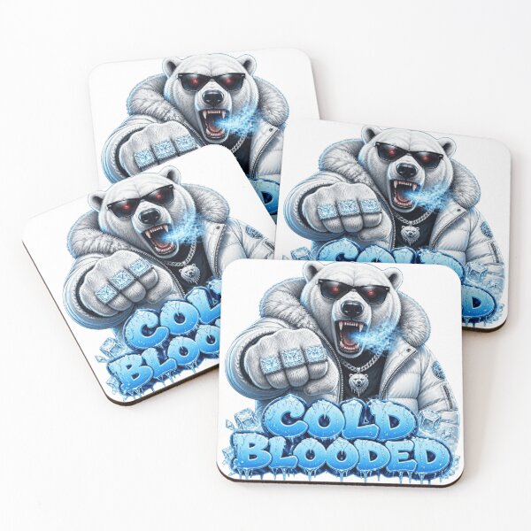 Item preview, Cold Blooded Polar Bear Gangster designed and sold by WearTheVibe Store.