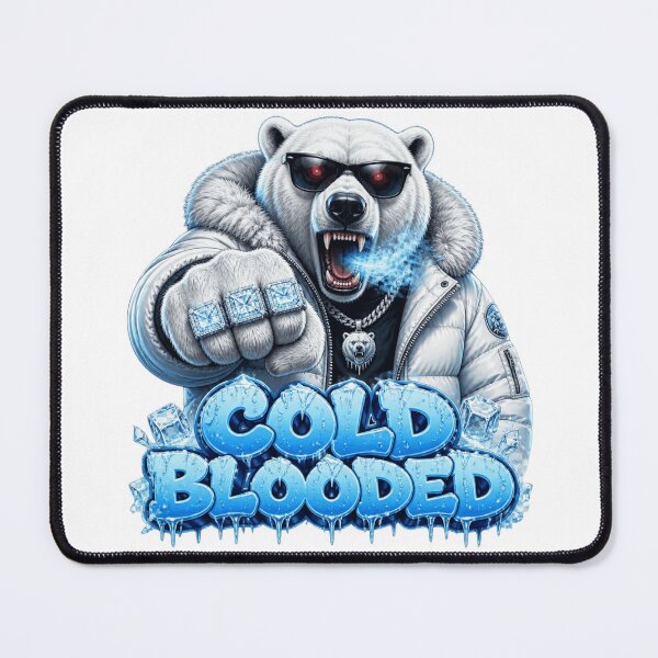 Item preview, Cold Blooded Polar Bear Gangster designed and sold by WearTheVibe Store.