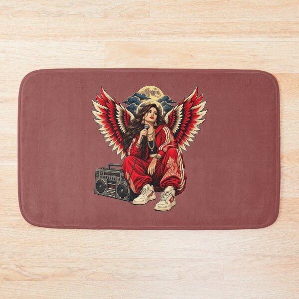 Item preview, Desi Hip Hop Angel – Henna, Jhumka and Boombox Wings designed and sold by KungPowUnicorn.