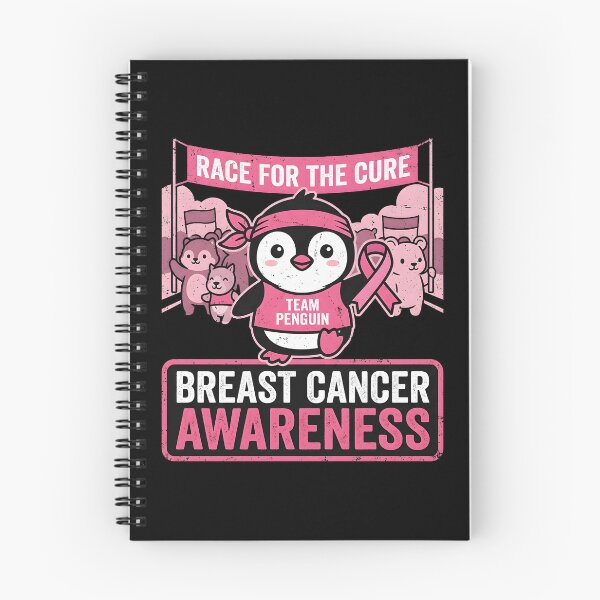 Item preview, Team Penguin Breast Cancer Awareness Pink Ribbon designed and sold by ROUFTOOP.